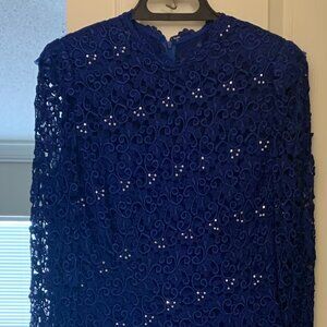 Bernadette Designs, Periwinkle, Mother of Bride, Long Evening Dress, Size 12